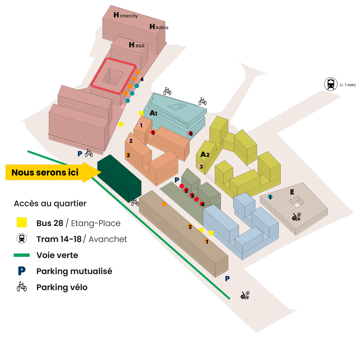 Plan du quartier